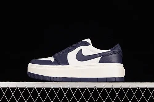 All categories Air Jordan Jordan series basketball shoes Air Jordan 1 Low Z version Air Jordan 1 Elevate Low SE "Wolf Grey" Little AJ first layer thick sole retro basketball shoes DH7004-141